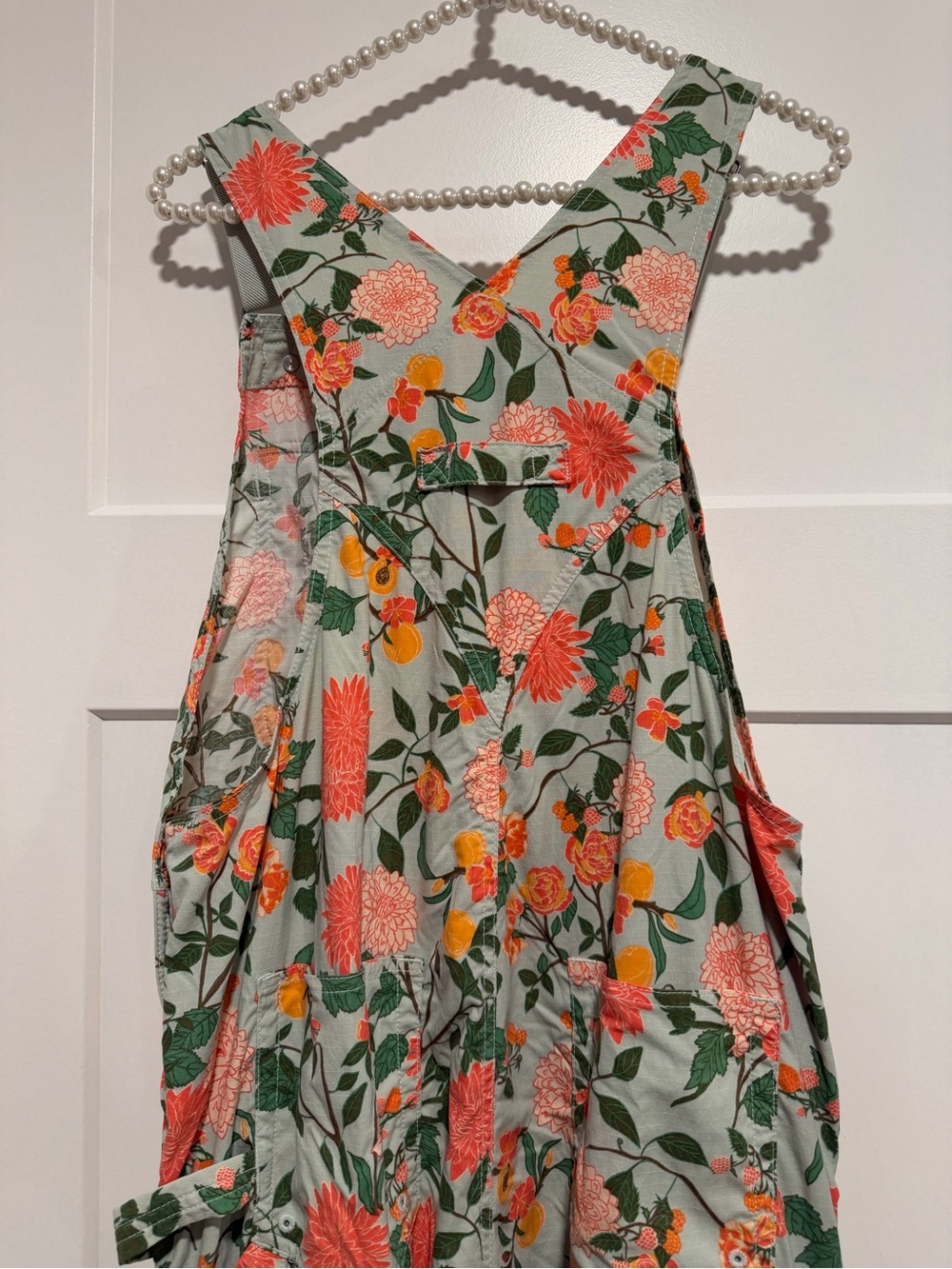Duluth Trading Co. Mint Dahlia floral print overall - Picture 6 of 7